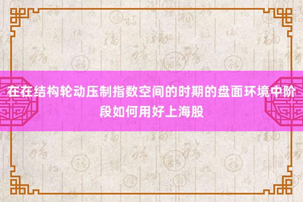 在在结构轮动压制指数空间的时期的盘面环境中阶段如何用好上海股
